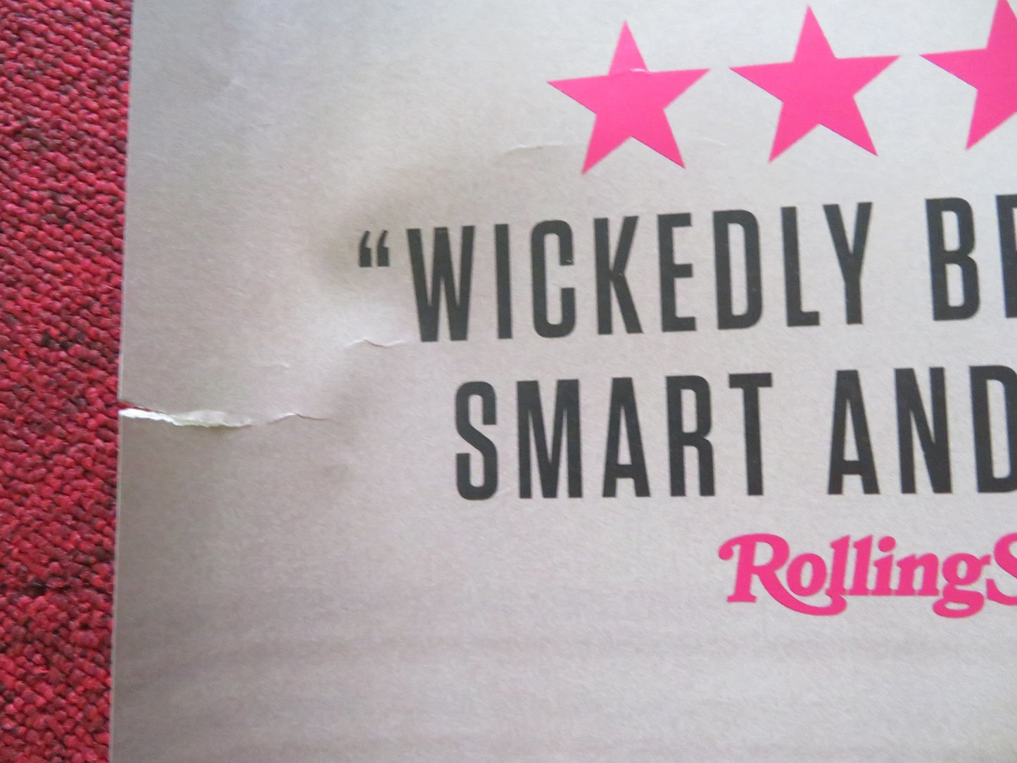 THE TROUBLE WITH JESSICA UK QUAD ROLLED POSTER RUFUS SEWELL S. HENDERSON 2023 Rendezvous Cinema Movie posters