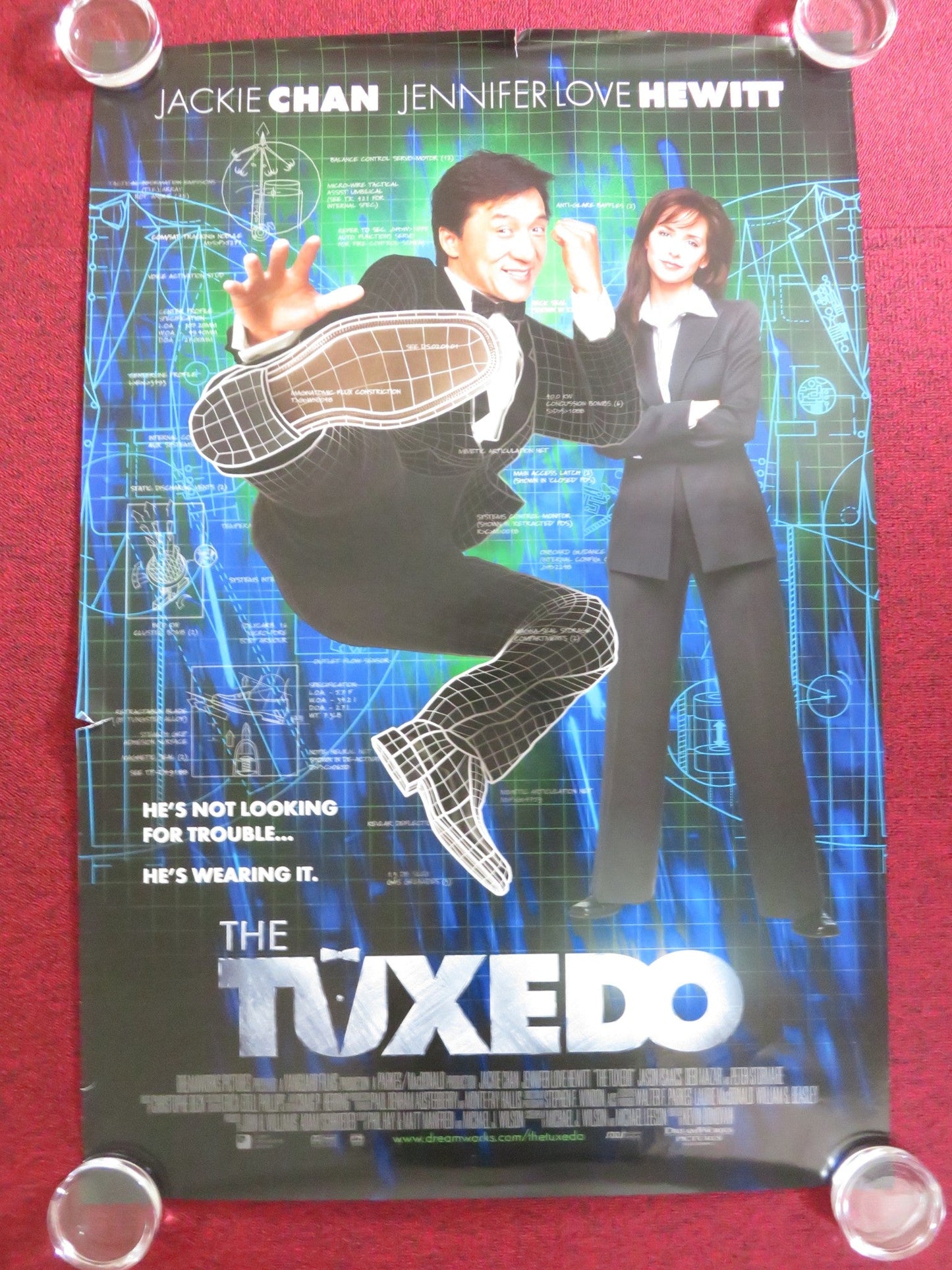 THE TUXEDO US ONE SHEET ROLLED POSTER JACKIE CHAN JENNIFER LOVE HEWITT 2002 Rendezvous Cinema Movie posters