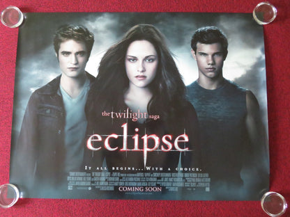 THE TWILIGHT SAGA: ECLIPSE UK QUAD ROLLED POSTER KRISTEN STEWART PATTINSON 2010 Movie posters