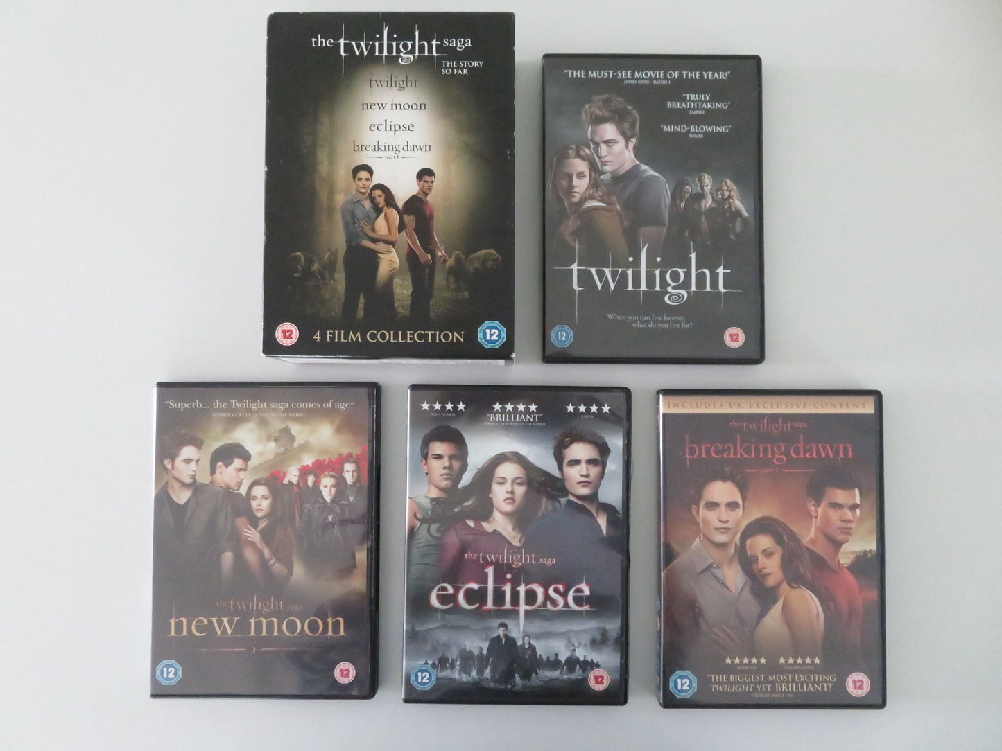 The Twilight Saga - The Story So Far (DVD BoxSet) Kristen Stewart 2008 Region 2 Movie posters