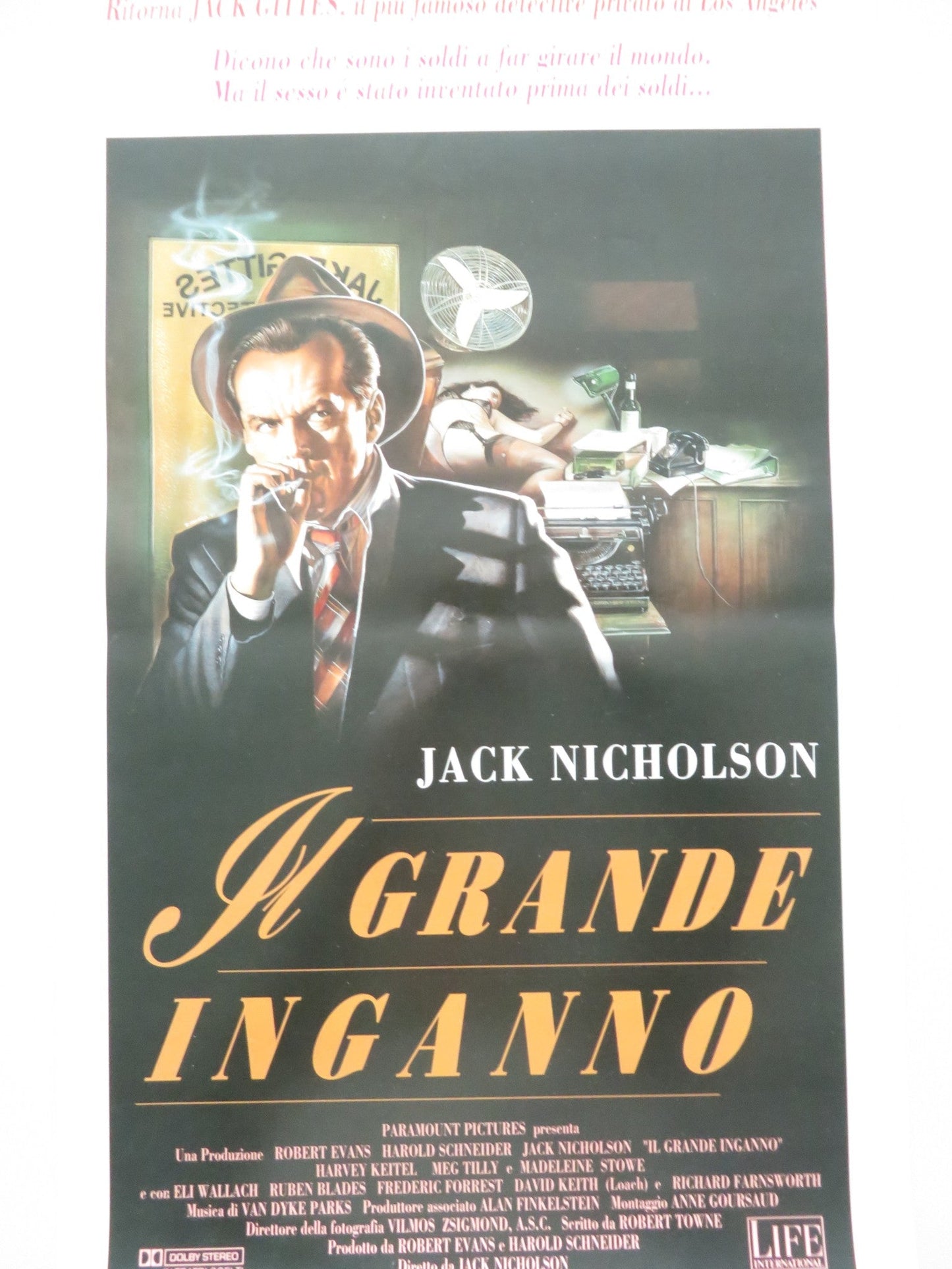 THE TWO JAKES ITALIAN LOCANDINA POSTER JACK NICHOLSON HARVEY KEITEL 1991 Movie posters