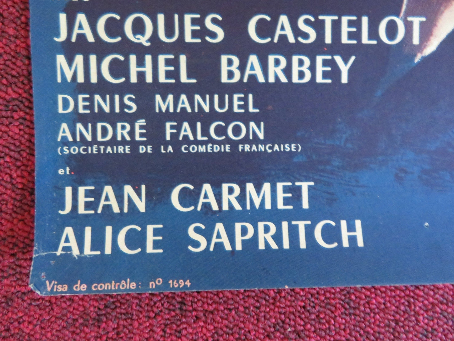 THE TWO ORPHANS FRENCH POSTER ROLLED MIKE MARSHALL VALERIA CIANGOTTINI 1965 Rendezvous Cinema Movie posters