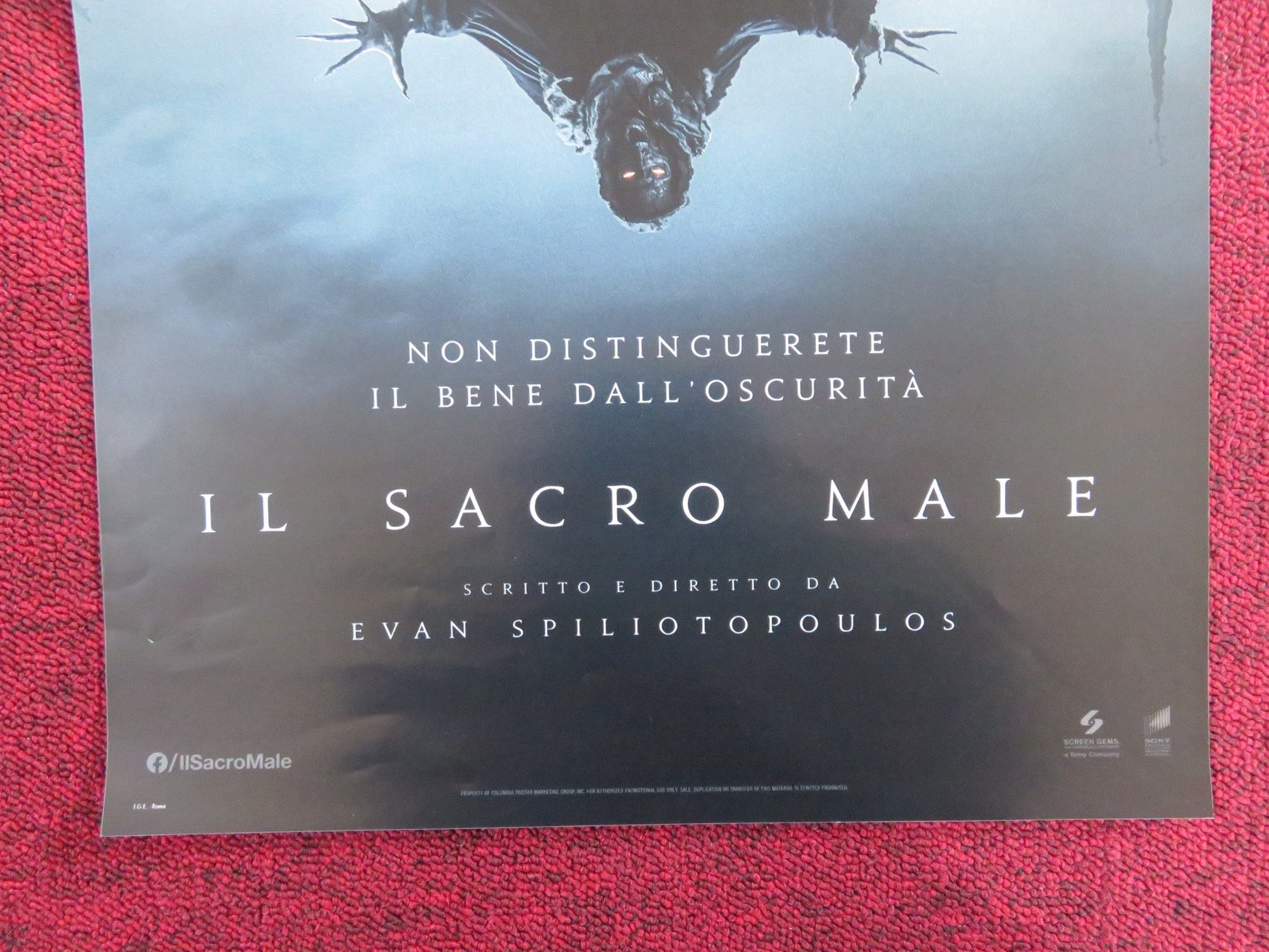 THE UNHOLY ITALIAN LOCANDINA POSTER JEFFREY DEAN MORGAN CRICKET BROWN 2021 Rendezvous Cinema Movie posters