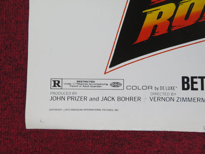 THE UNHOLY ROLLERS FOLDED US ONE SHEET POSTER CLAUDIA JENNINGS LOUIS QUINN 1972 Rendezvous Cinema Movie posters