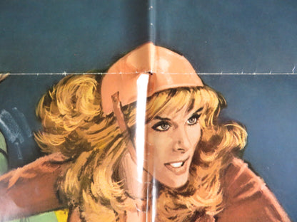 THE UNHOLY ROLLERS FOLDED US ONE SHEET POSTER CLAUDIA JENNINGS LOUIS QUINN 1972 Rendezvous Cinema Movie posters