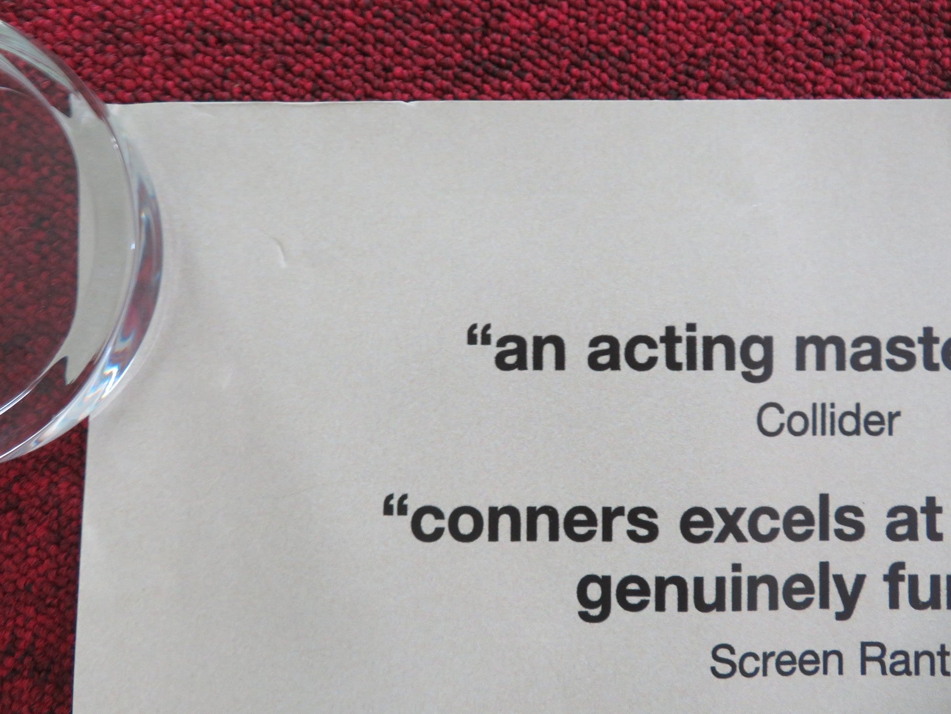 THE UNINVITED UK QUAD ROLLED POSTER RUFUS SEWELL PEDRO PASCAL 2024 Movie posters