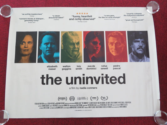 THE UNINVITED UK QUAD ROLLED POSTER RUFUS SEWELL PEDRO PASCAL 2024 Movie posters