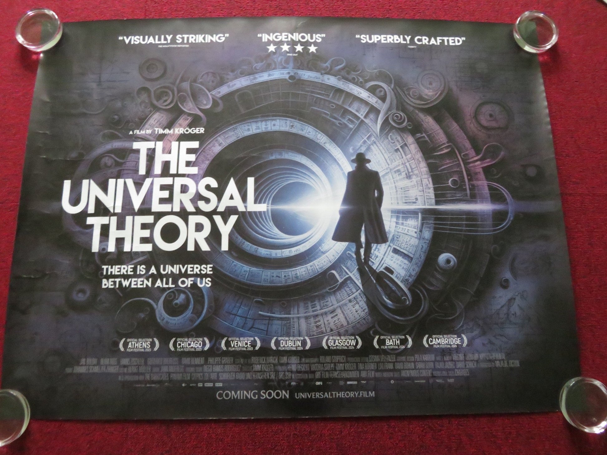 THE UNIVERSAL THEORY UK QUAD ROLLED POSTER JAN BULOW OLIVIA ROSS 2023 Rendezvous Cinema Movie posters