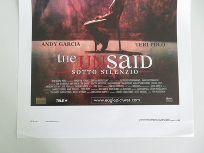The Unsaid Italian Locandina Poster Andy Garcia Trevor Blumas 2001 Movie posters