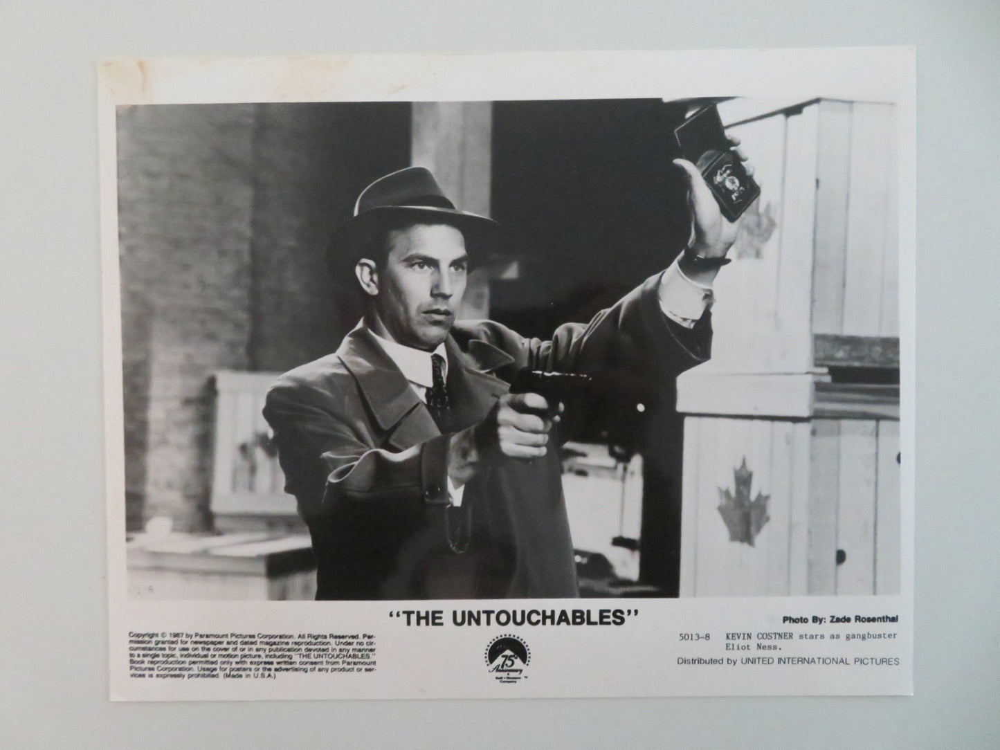 THE UNTOUCHABLES MOVIE STILL PHOTO LOT OF 6 SEAN CONNERY KEVIN COSTNER 1987 Movie posters