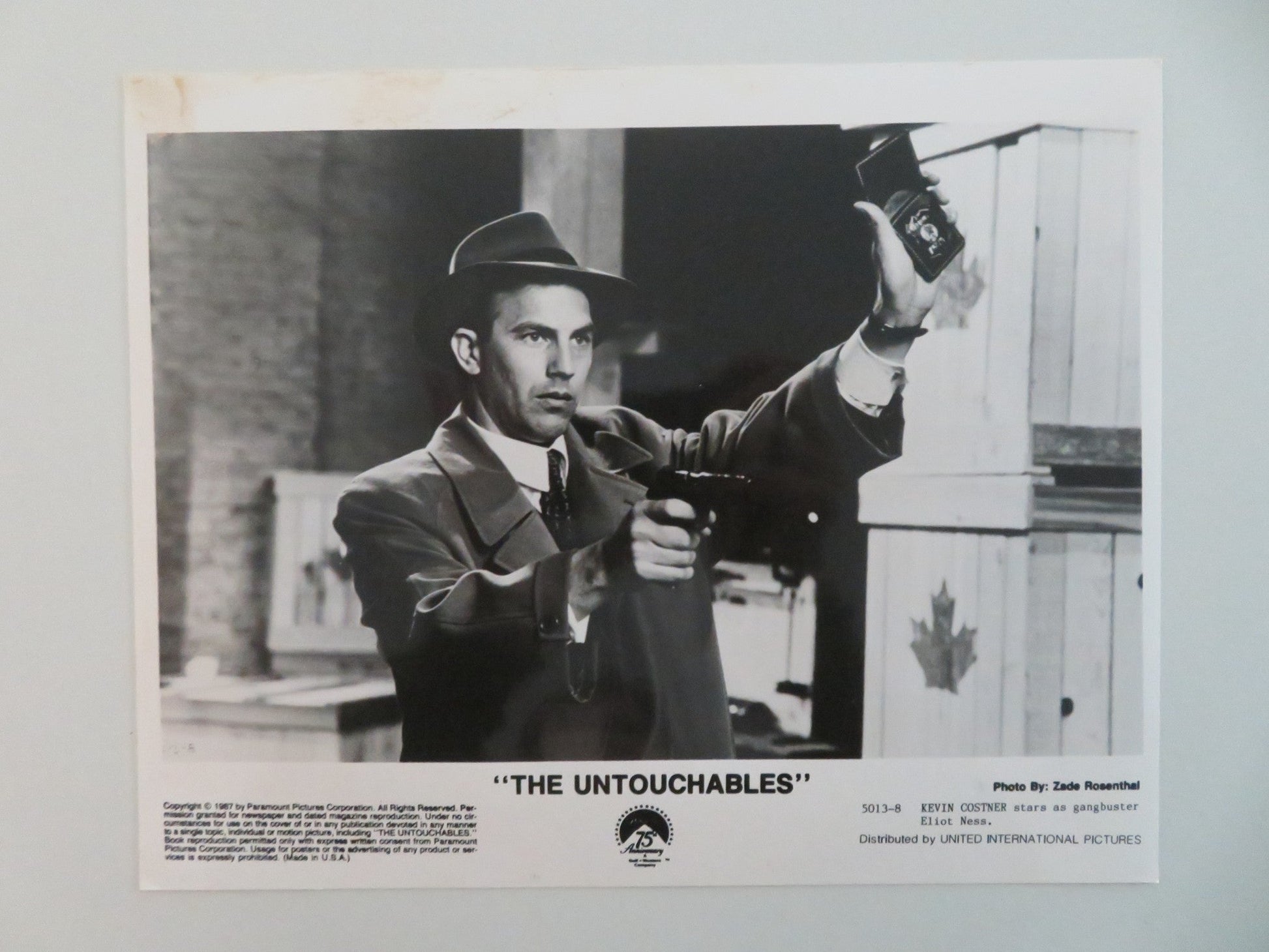 THE UNTOUCHABLES MOVIE STILL PHOTO LOT OF 6 SEAN CONNERY KEVIN COSTNER 1987 Movie posters