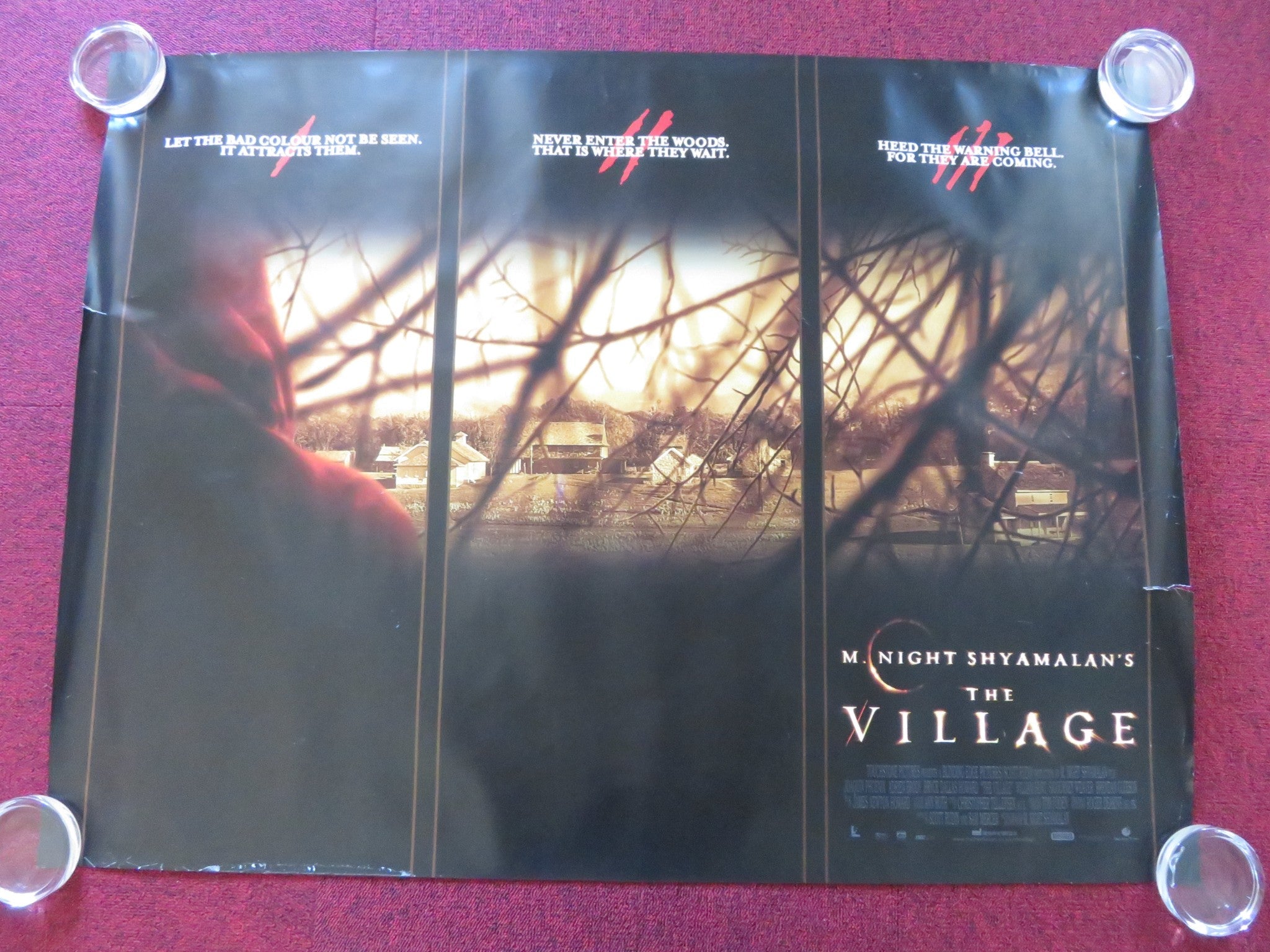THE VILLAGE UK QUAD ROLLED POSTER JOAQUIN PHOENIX BRYCE DALLAS HOWARD ...