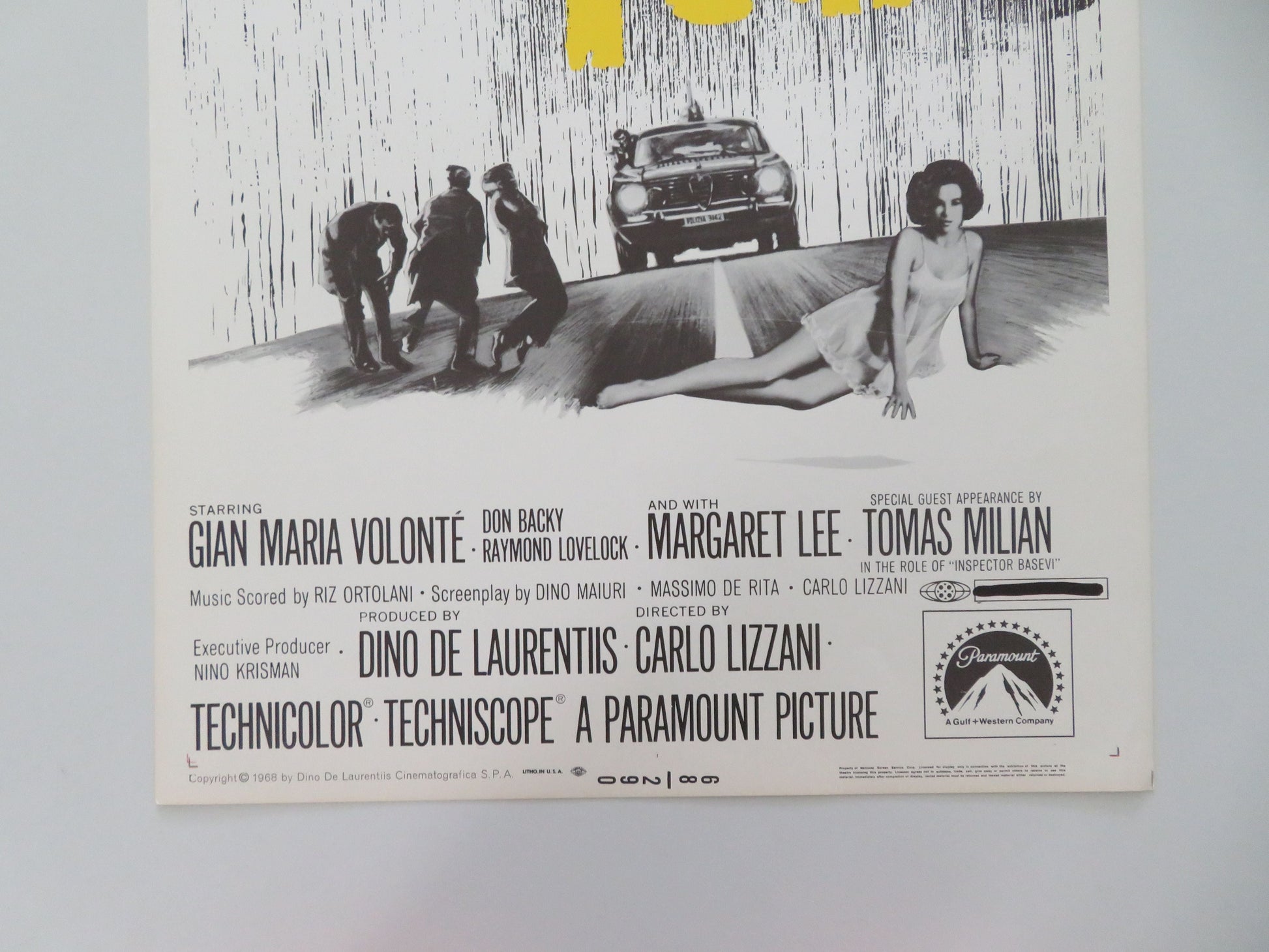 The Violent Four US Insert Poster Gian Maria Volonte Margaret Lee 1968 Movie posters