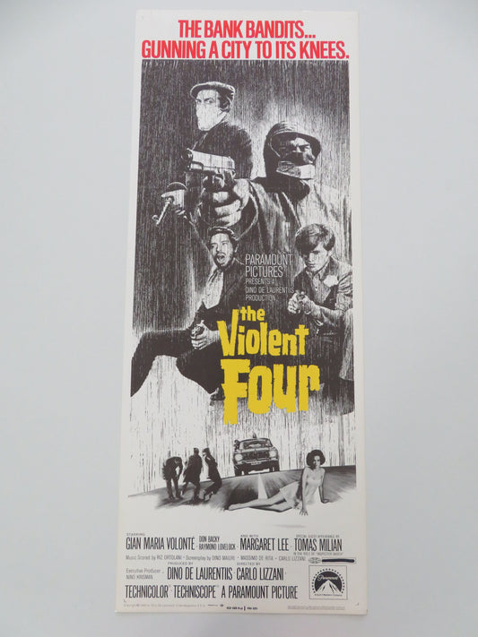 The Violent Four US Insert Poster Gian Maria Volonte Margaret Lee 1968 Movie posters