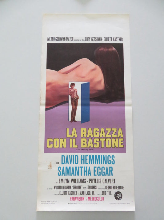 THE WALKING STICK ITALIAN LOCANDINA POSTER DAVID HEMMINGS SAMANTHA EGGAR 1970 Movie posters