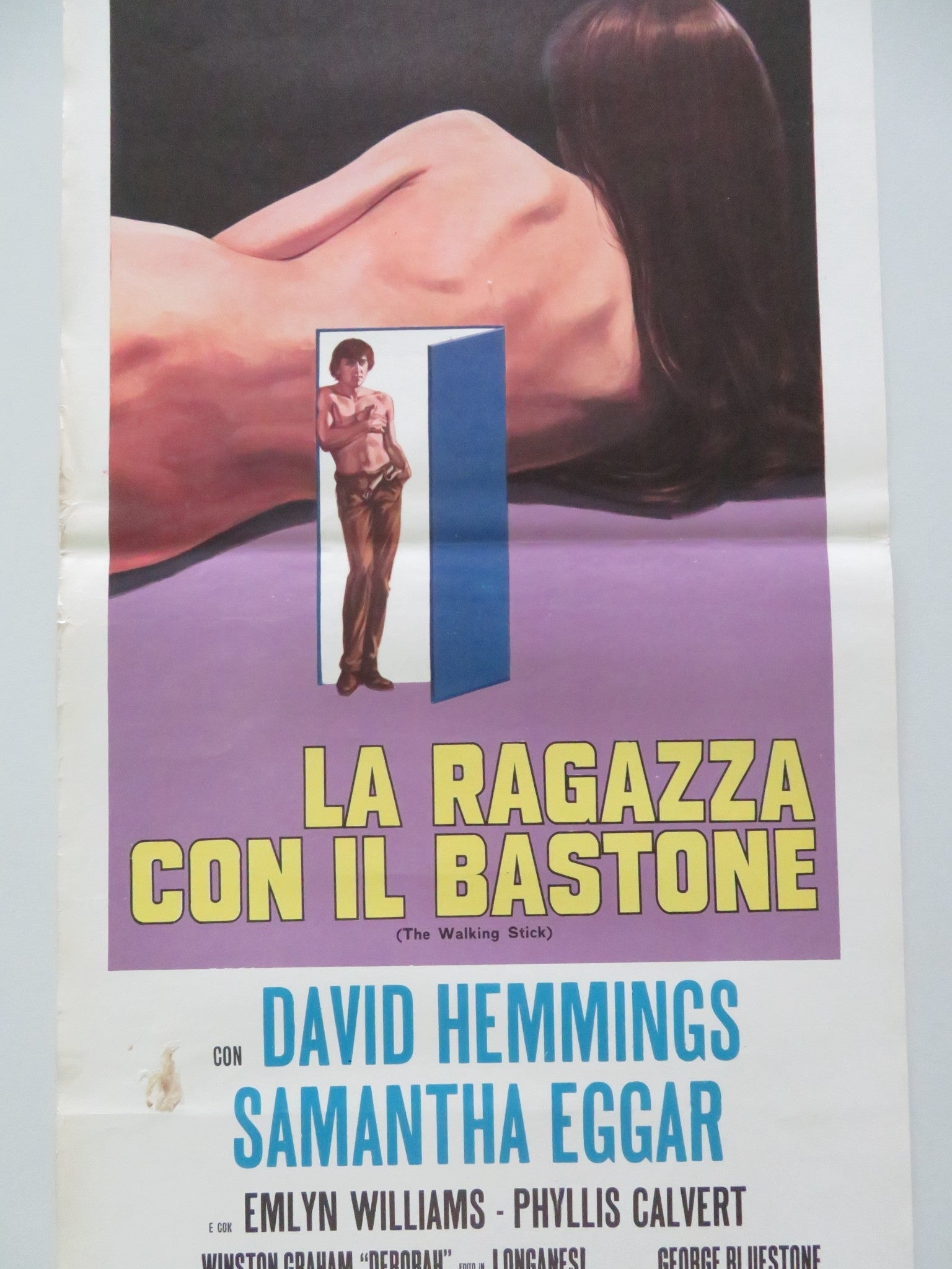 THE WALKING STICK ITALIAN LOCANDINA POSTER DAVID HEMMINGS SAMANTHA EGGAR 1970 Movie posters