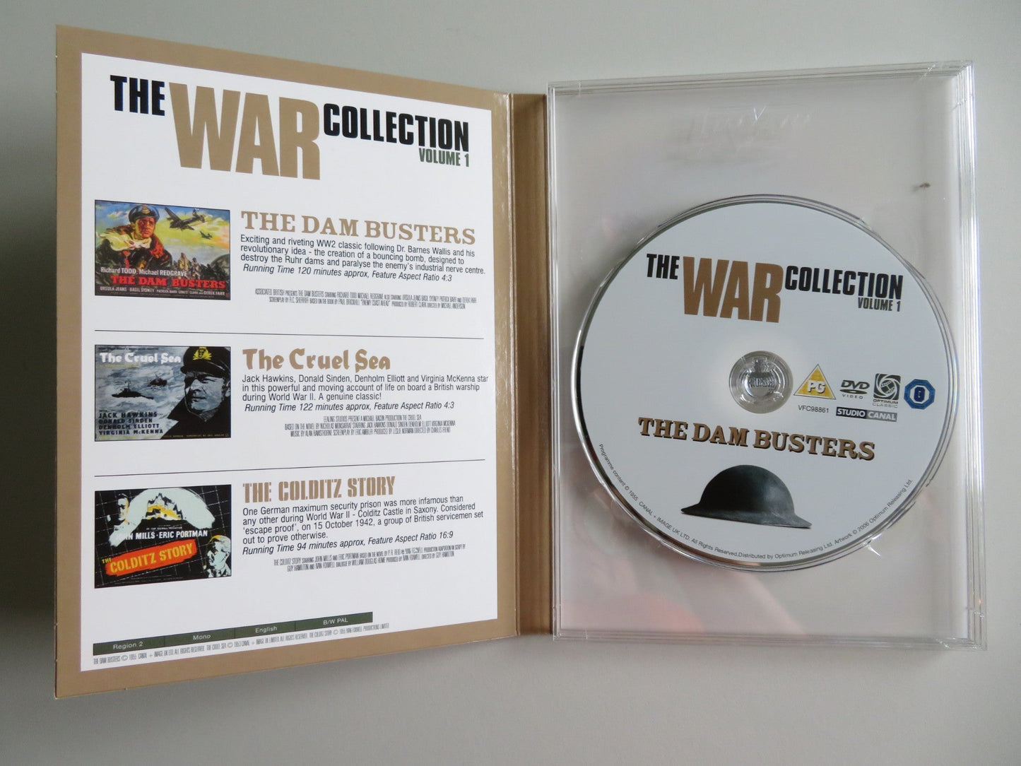 THE WAR COLLECTION VOLUME 1 - 3 DISC (DVD) RICHARD TODD ELLIOT 1955 REGION 2 Movie posters