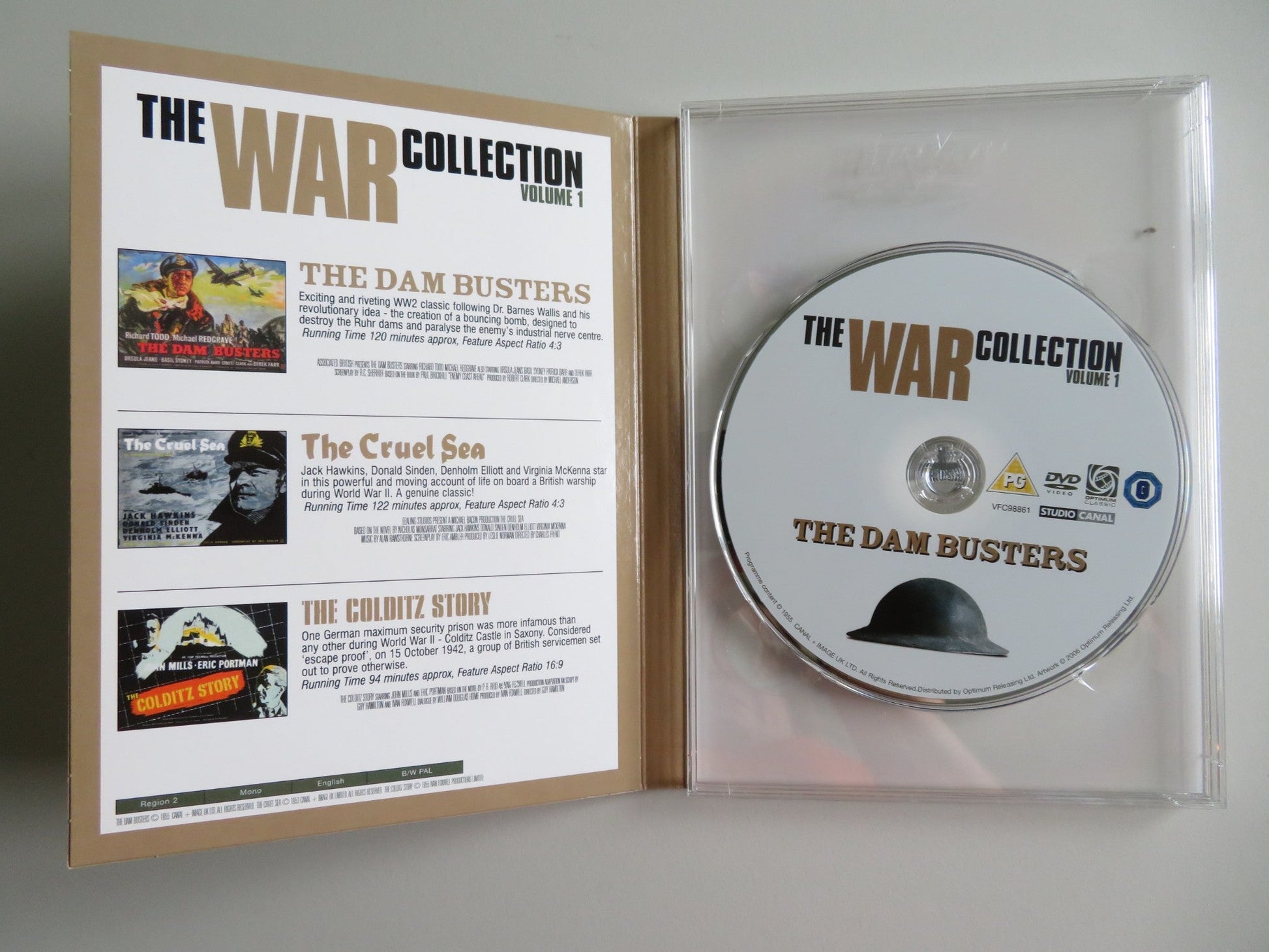THE WAR COLLECTION VOLUME 1 - 3 DISC (DVD) RICHARD TODD ELLIOT 1955 REGION 2 Movie posters