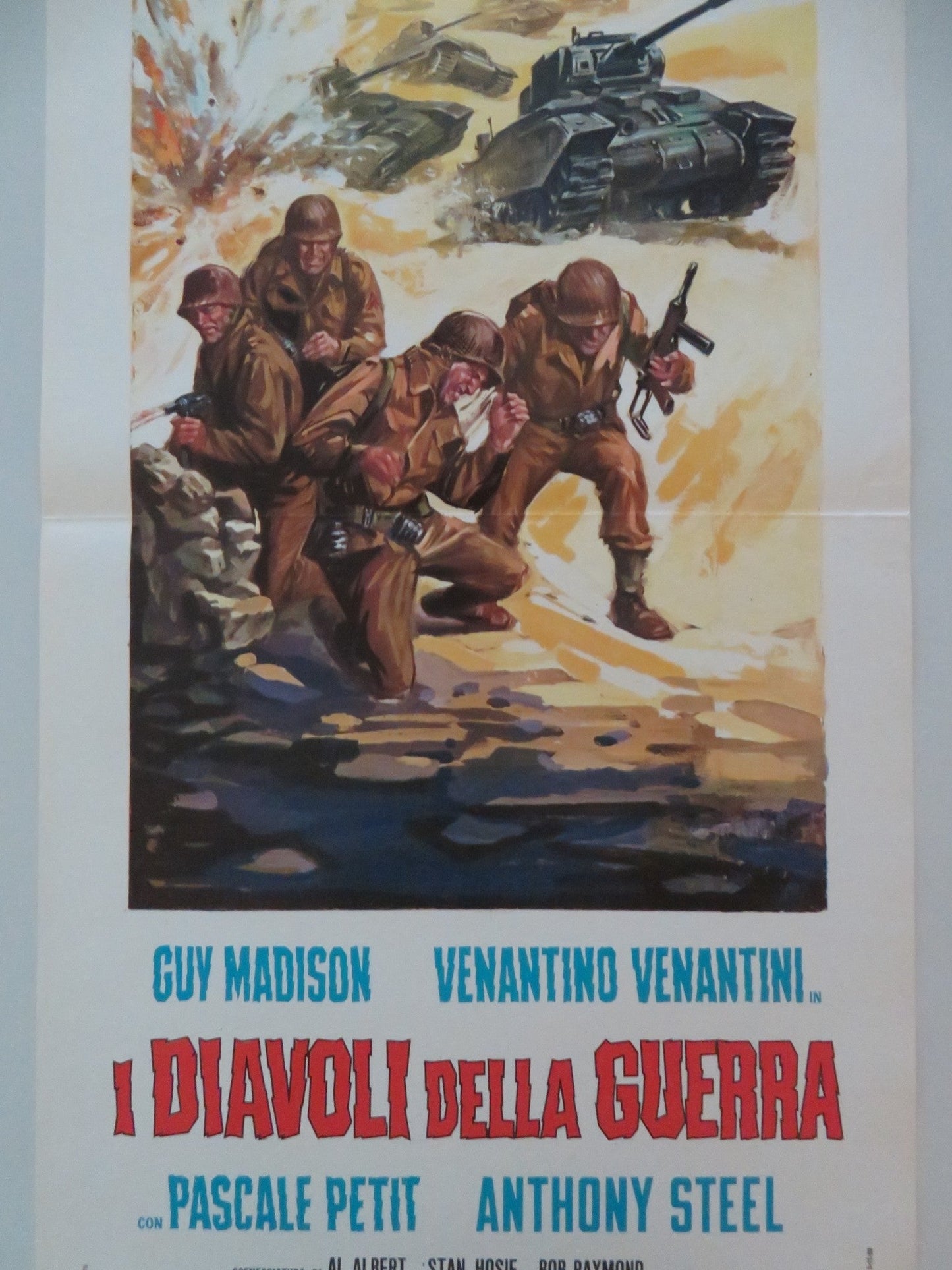 THE WAR DEVILS ITALIAN LOCANDINA POSTER GUY MADISON VENANTINO VENANTINI 1970 Movie posters