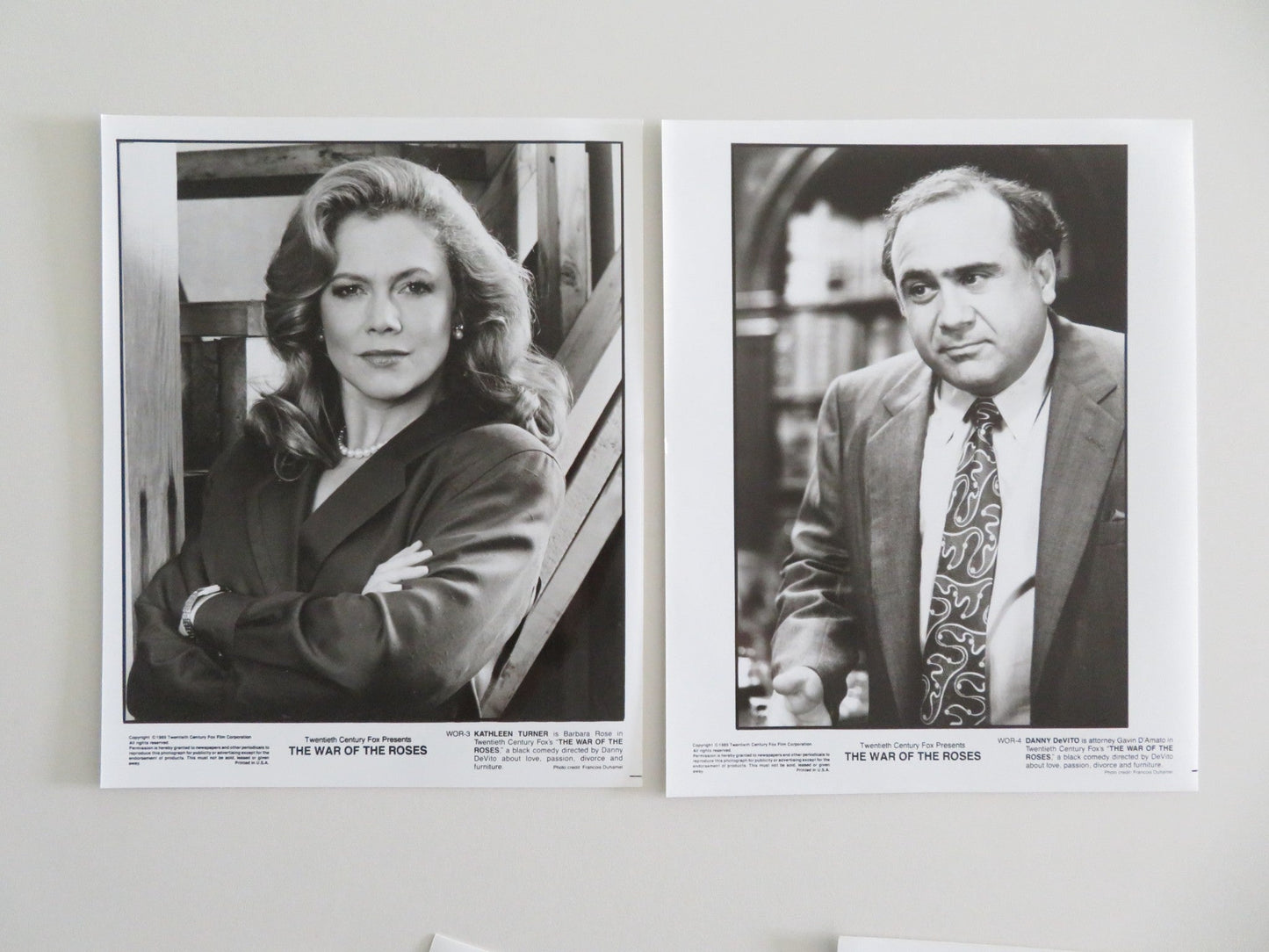 THE WAR OF THE ROSES MOVIE STILL PHOTO LOT OF 13 MICHAEL DOUGLAS D. DEVITO 1989 Movie posters