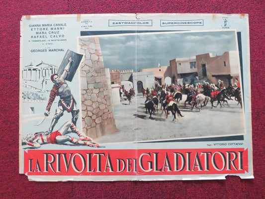 THE WARRIOR AND THE SLAVE GIRL ITALIAN FOTOBUSTA POSTER GIANNA MARIA 1958 Rendezvous Cinema Movie posters