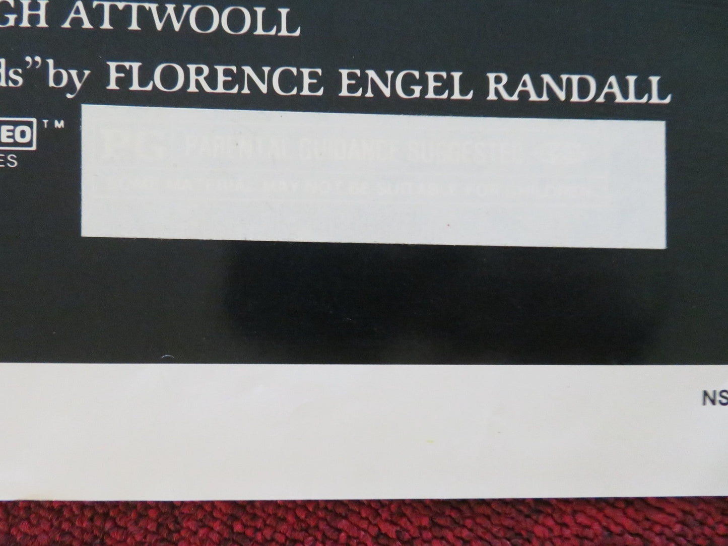 THE WATCHER IN THE WOODS FOLDED US ONE SHEET POSTER DISNEY BETTE DAVIS 1981 Movie posters