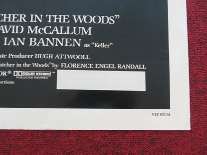 THE WATCHER IN THE WOODS FOLDED US ONE SHEET POSTER DISNEY BETTE DAVIS 1981 Movie posters