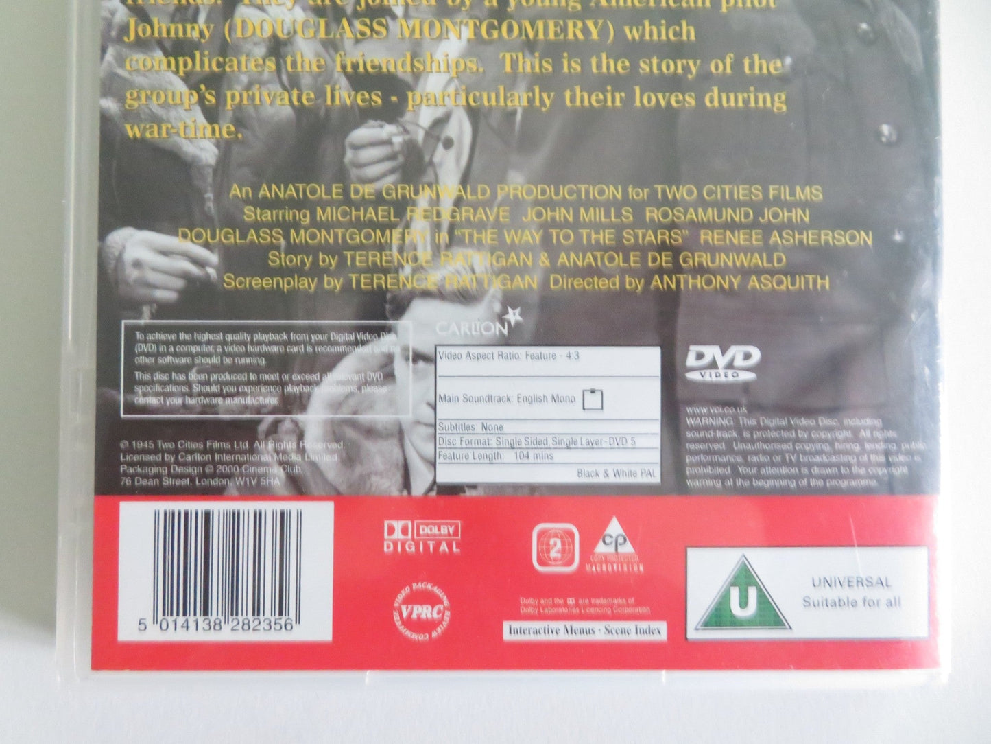 THE WAY TO THE STARS (DVD) MICHAEL REDGRAVE JOHN MILLS 1945 REGION 2 Movie posters