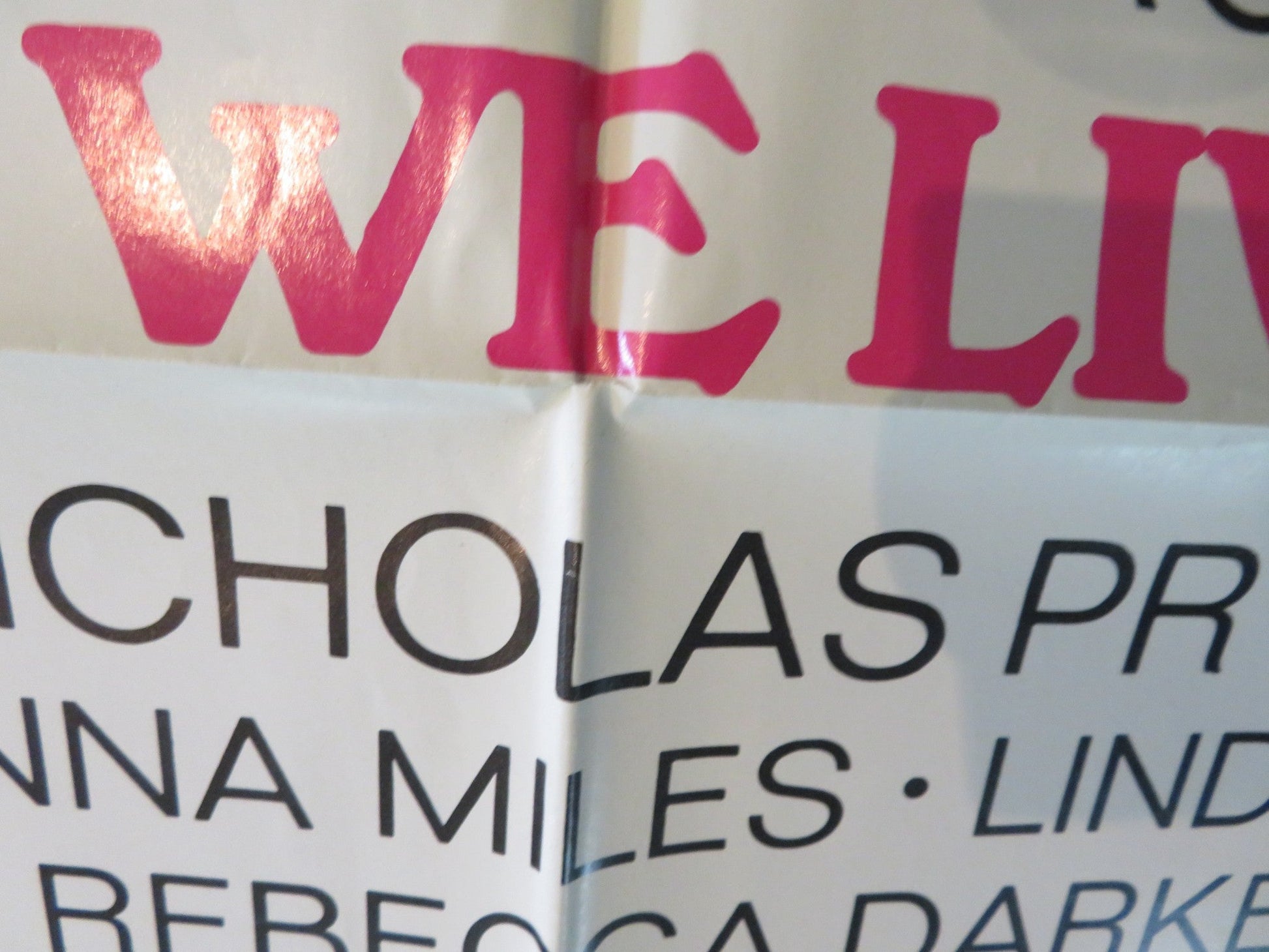 THE WAY WE LIVE NOW FOLDED US ONE SHEET POSTER NICHOLAS PRYOR JOANNA MILES 1970 Rendezvous Cinema Movie posters