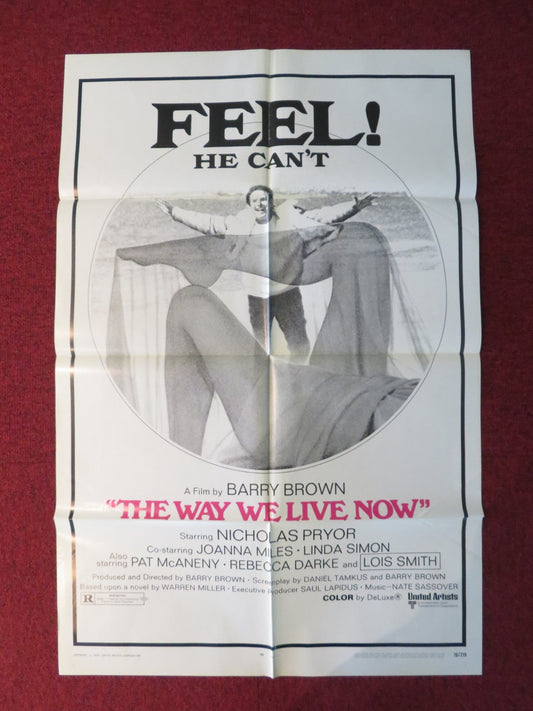 THE WAY WE LIVE NOW FOLDED US ONE SHEET POSTER NICHOLAS PRYOR JOANNA MILES 1970 Rendezvous Cinema Movie posters