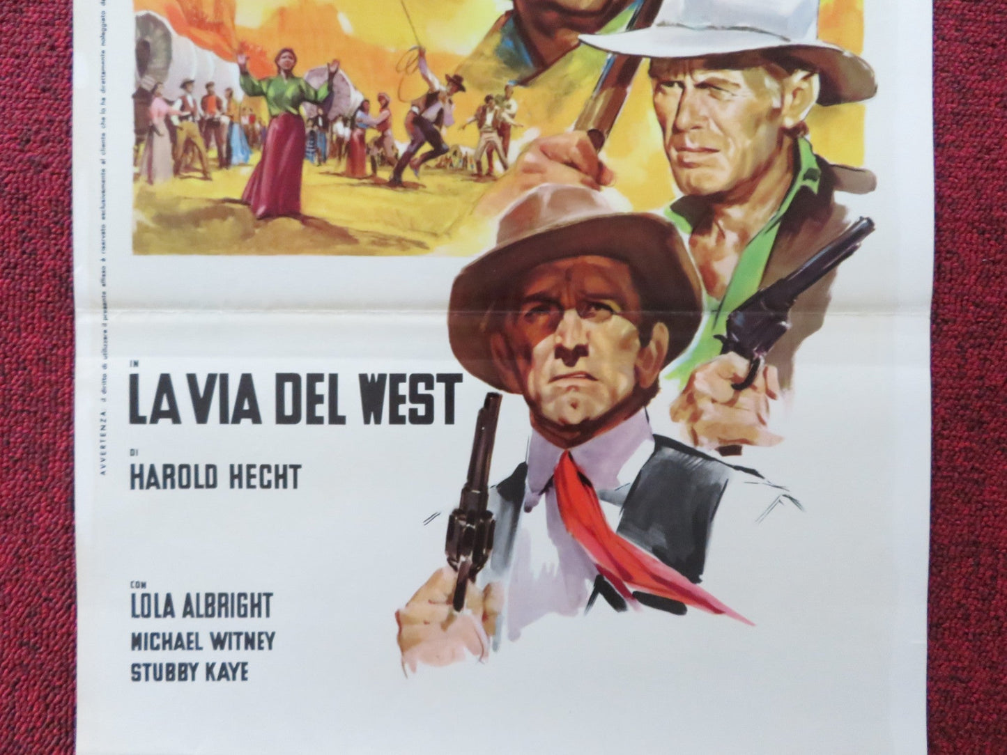 THE WAY WEST ITALIAN LOCANDINA POSTER KIRK DOUGLAS ROBERT MITCHUM 1967 Rendezvous Cinema Movie posters