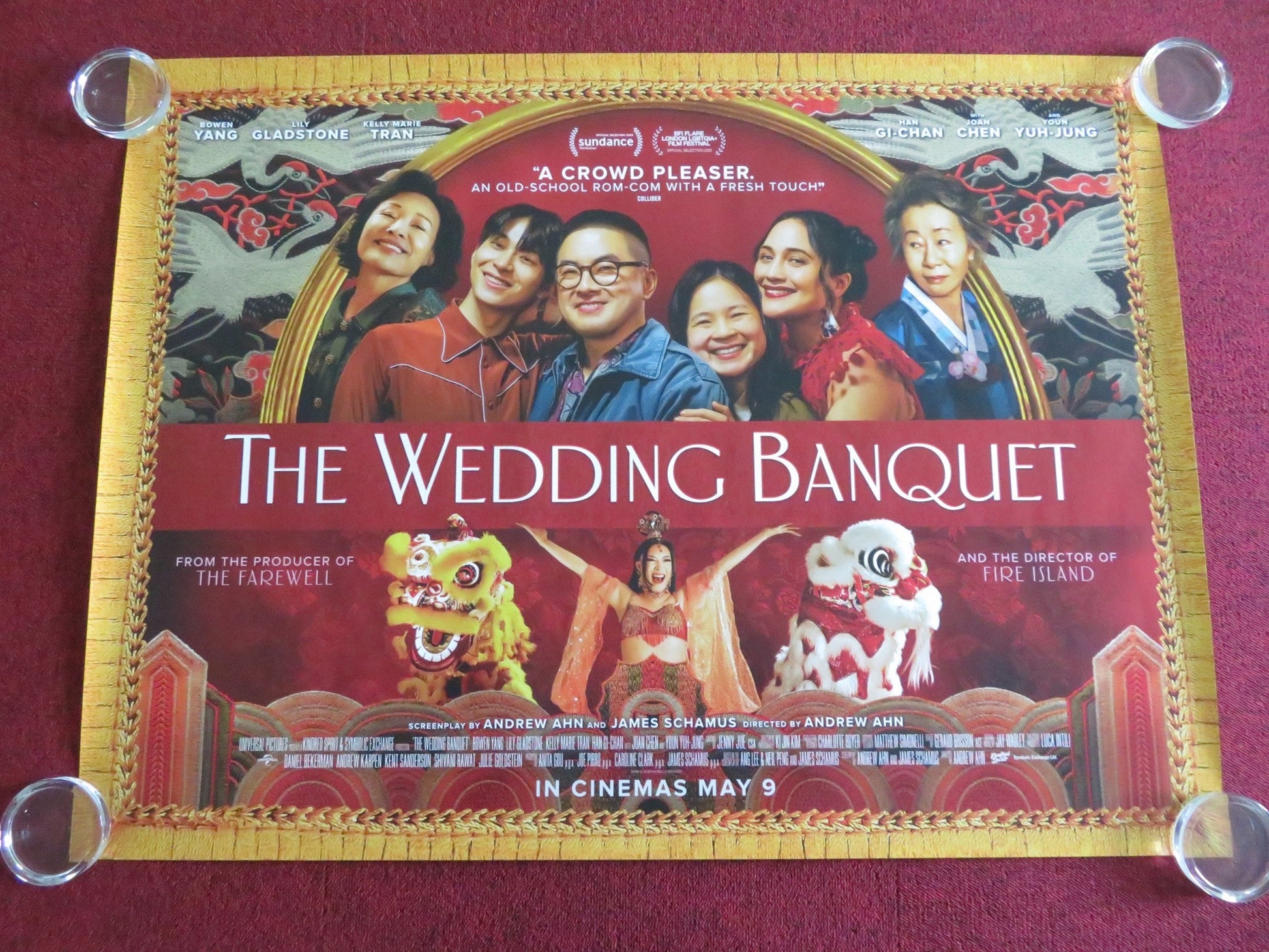 THE WEDDING BANQUET UK QUAD ROLLED POSTER BOWEN YANG LILY GLADSTONE 2025 Movie posters