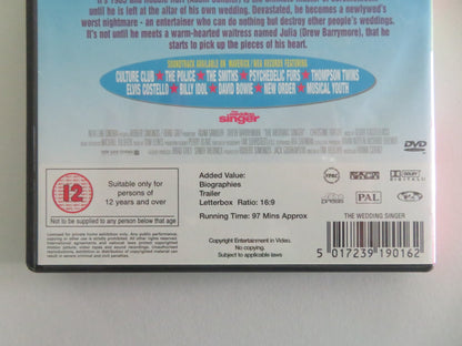 THE WEDDING SINGER (DVD) ADAM SANDLER DREW BARRYMORE 1998 REGION 2 Movie posters