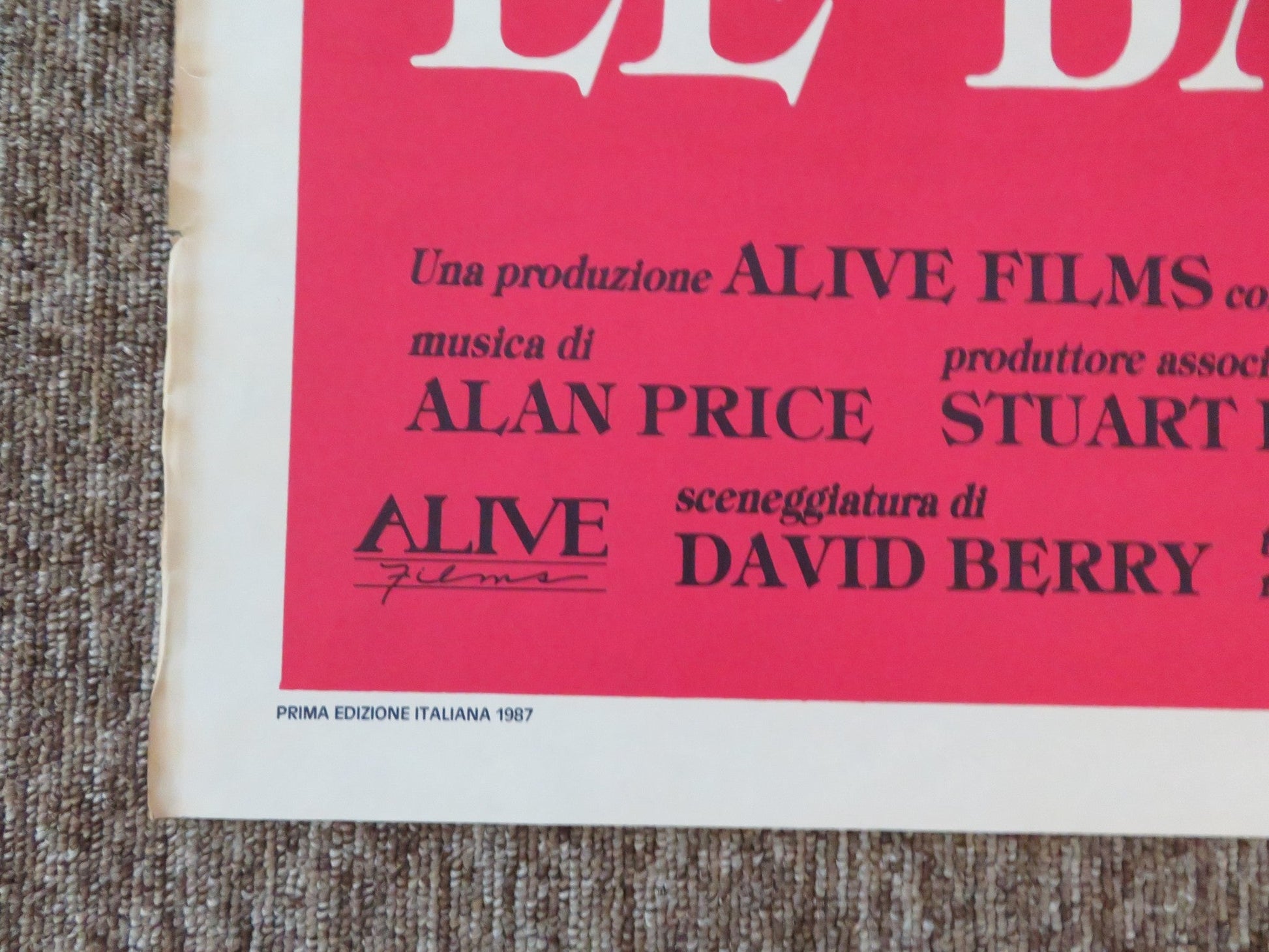 THE WHALES OF AUGUST ITALIAN 2 FOGLIO POSTER BETTE DAVID LILLIAN GISH 1987 Rendezvous Cinema Movie posters