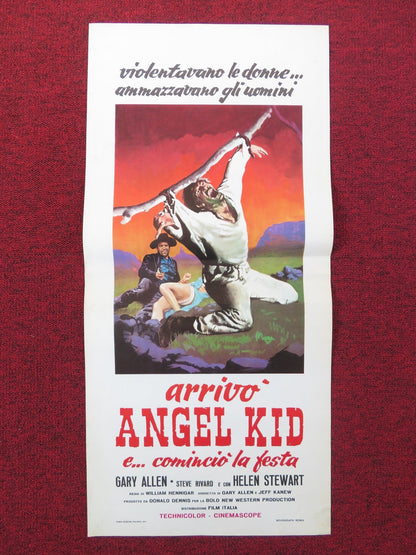 THE WICKED DIE SLOW ITALIAN LOCANDINA POSTER GARY ALLEN STEVE RIVARD 1970 Rendezvous Cinema Movie posters