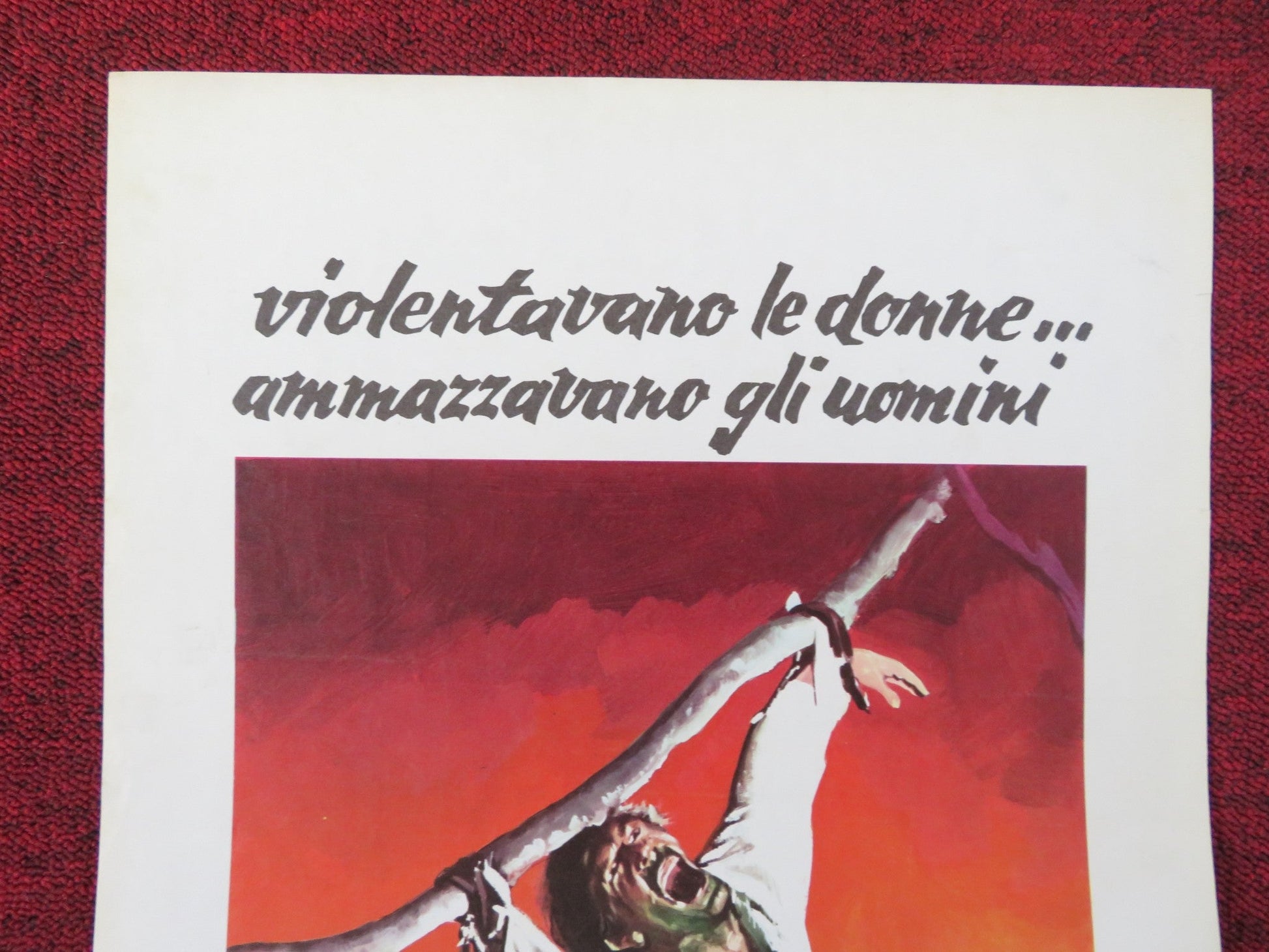 THE WICKED DIE SLOW ITALIAN LOCANDINA POSTER GARY ALLEN STEVE RIVARD 1970 Rendezvous Cinema Movie posters