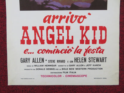 THE WICKED DIE SLOW ITALIAN LOCANDINA POSTER GARY ALLEN STEVE RIVARD 1970 Rendezvous Cinema Movie posters