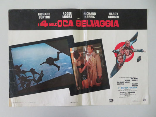 The Wild Geese - A Italian Fotobusta Poster Burton Moore 1978 Movie posters