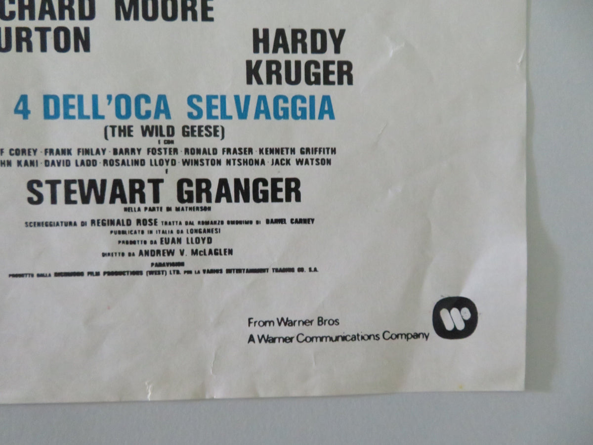 The Wild Geese - A Italian Fotobusta Poster Burton Moore 1978 Movie posters