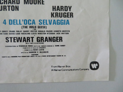 The Wild Geese - A Italian Fotobusta Poster Burton Moore 1978 Movie posters
