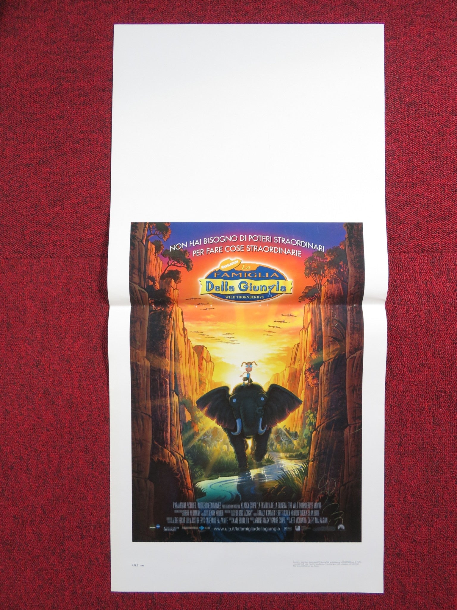 THE WILD THORNBERRYS ITALIAN LOCANDINA POSTER LACEY CHABERT TOM KANE 2002 Rendezvous Cinema Movie posters