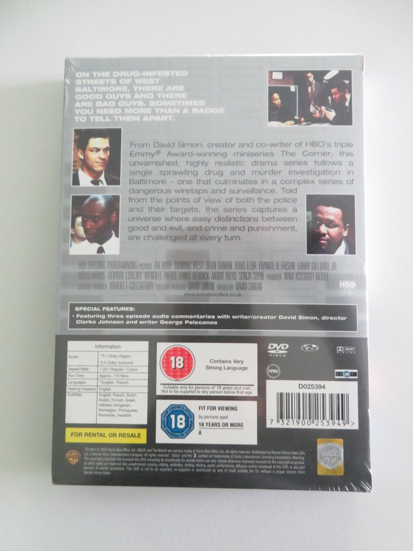 The Wire - The Complete First Season (DVD) Dominic West John Doman 2002 Region 2 Movie posters