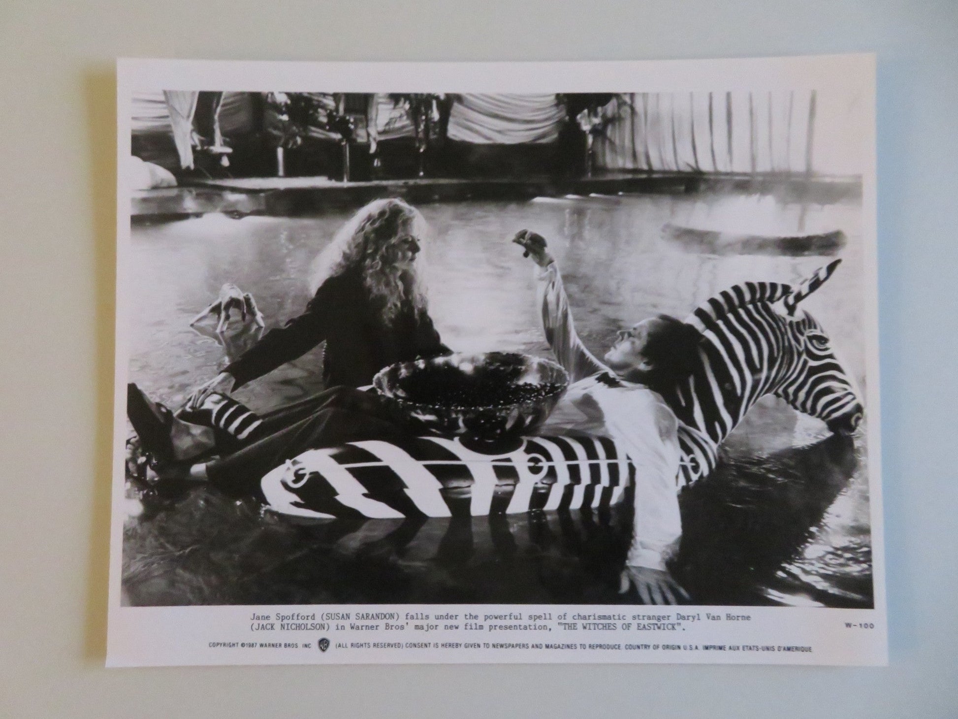 THE WITCHES OF EASTWICK MOVIE STILL PHOTO LOT OF 5 JACK NICHOLSON SARANDON 1987 - Rendezvous Cinema