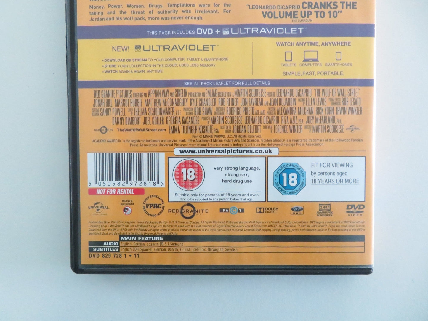 THE WOLF OF WALL STREET - B (DVD) LEONARDO DICAPRIO JONAH HILL 2013 REGION 2 Movie posters