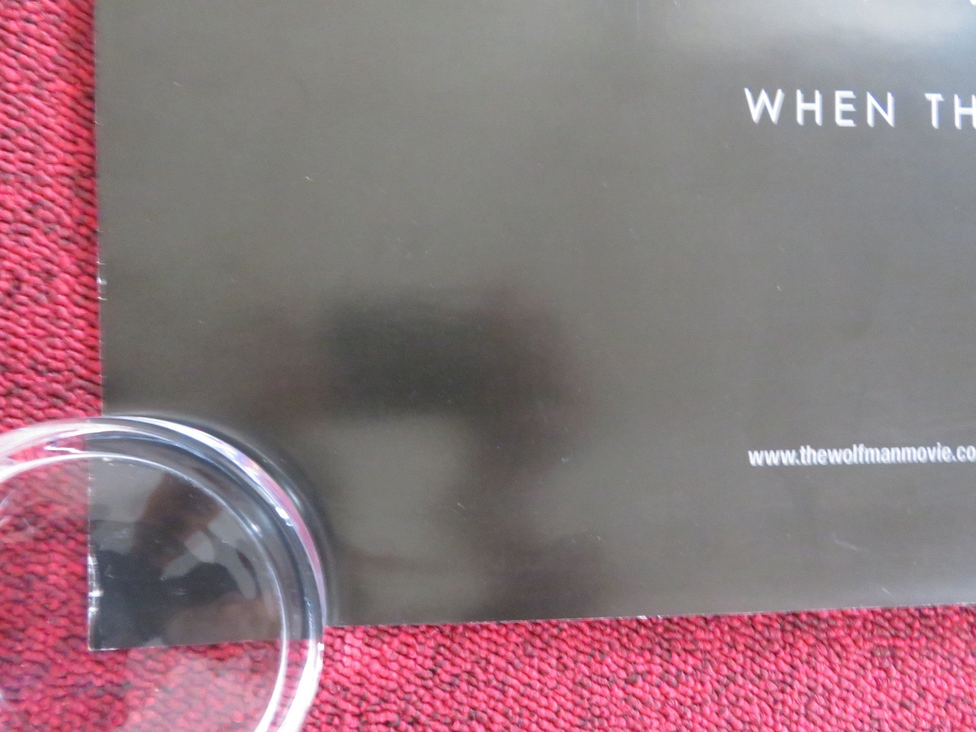 THE WOLFMAN - B US ONE SHEET ROLLED POSTER EMILY BLUNT ANTHONY HOPKINS 2010 Rendezvous Cinema Movie posters