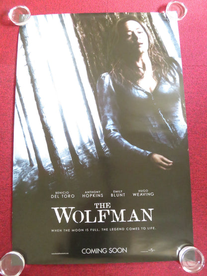 THE WOLFMAN - B US ONE SHEET ROLLED POSTER EMILY BLUNT ANTHONY HOPKINS 2010 Rendezvous Cinema Movie posters
