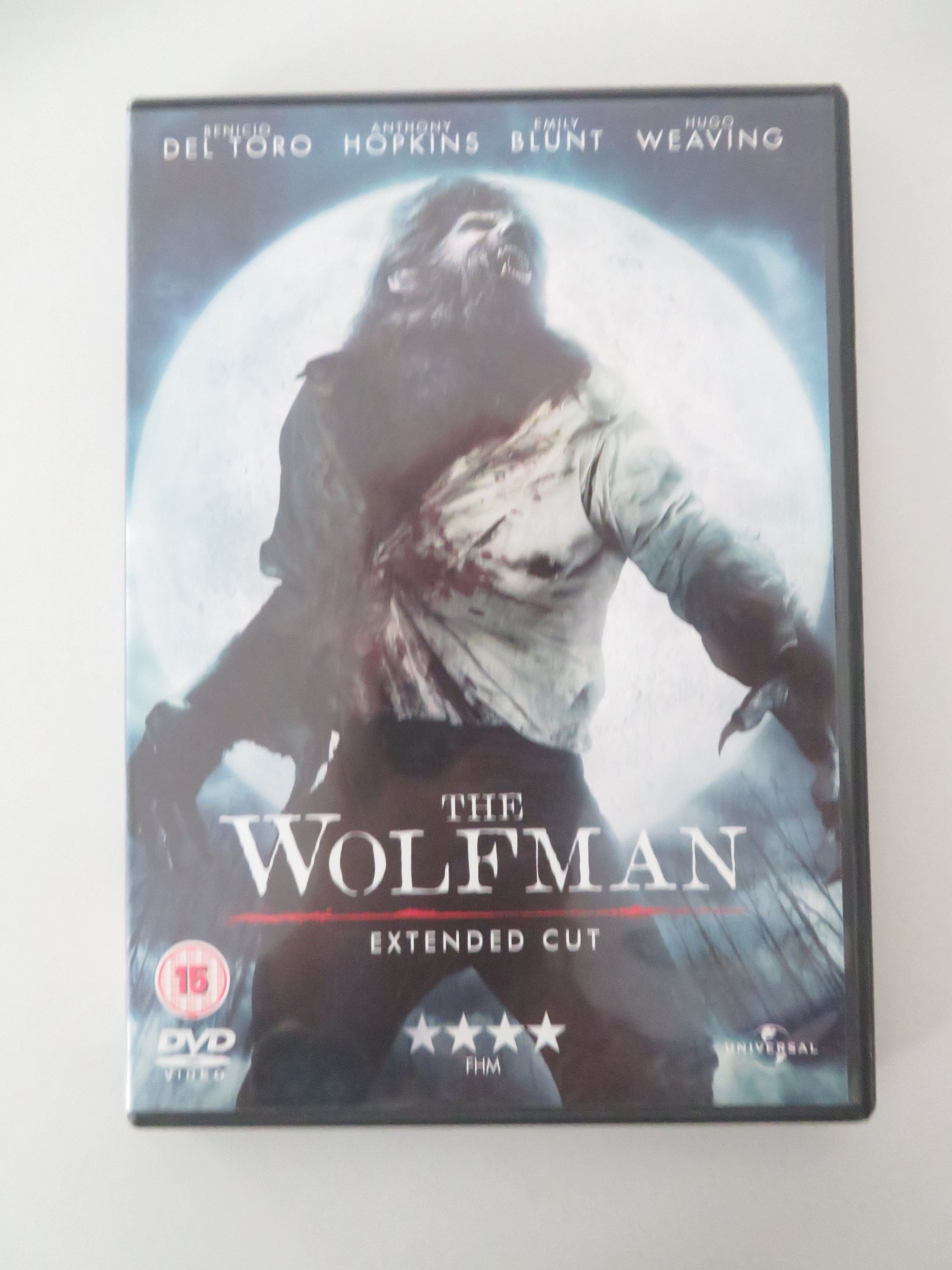 The Wolfman -Extended cut (DVD) Benicio Del Toro A. Hopkins 2010 Region 2, 4, 5 Movie posters