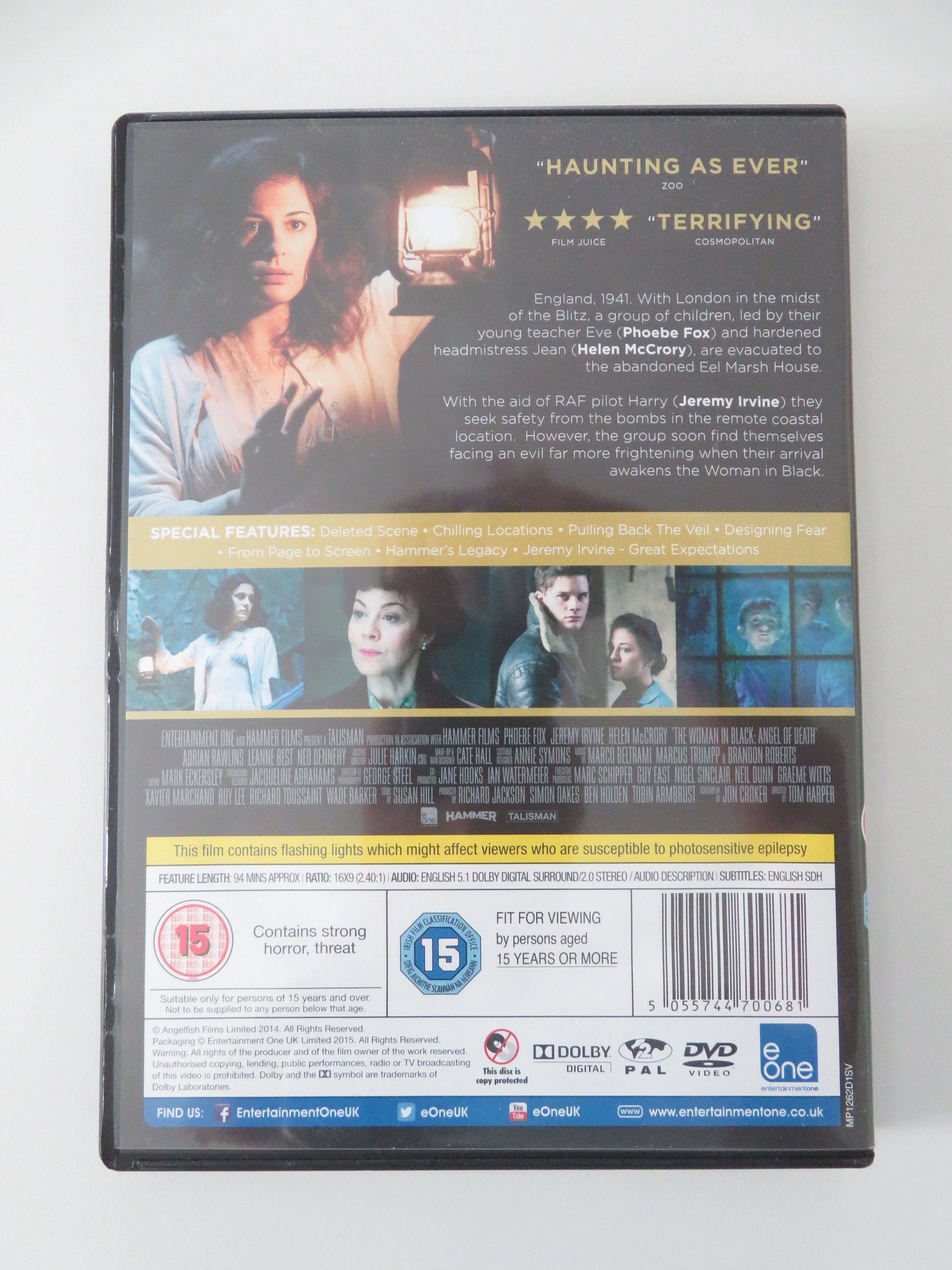 The Woman in Black 2: Angel of Death (DVD) Helen McCrory J. Irvine 2014 Region 2 Movie posters