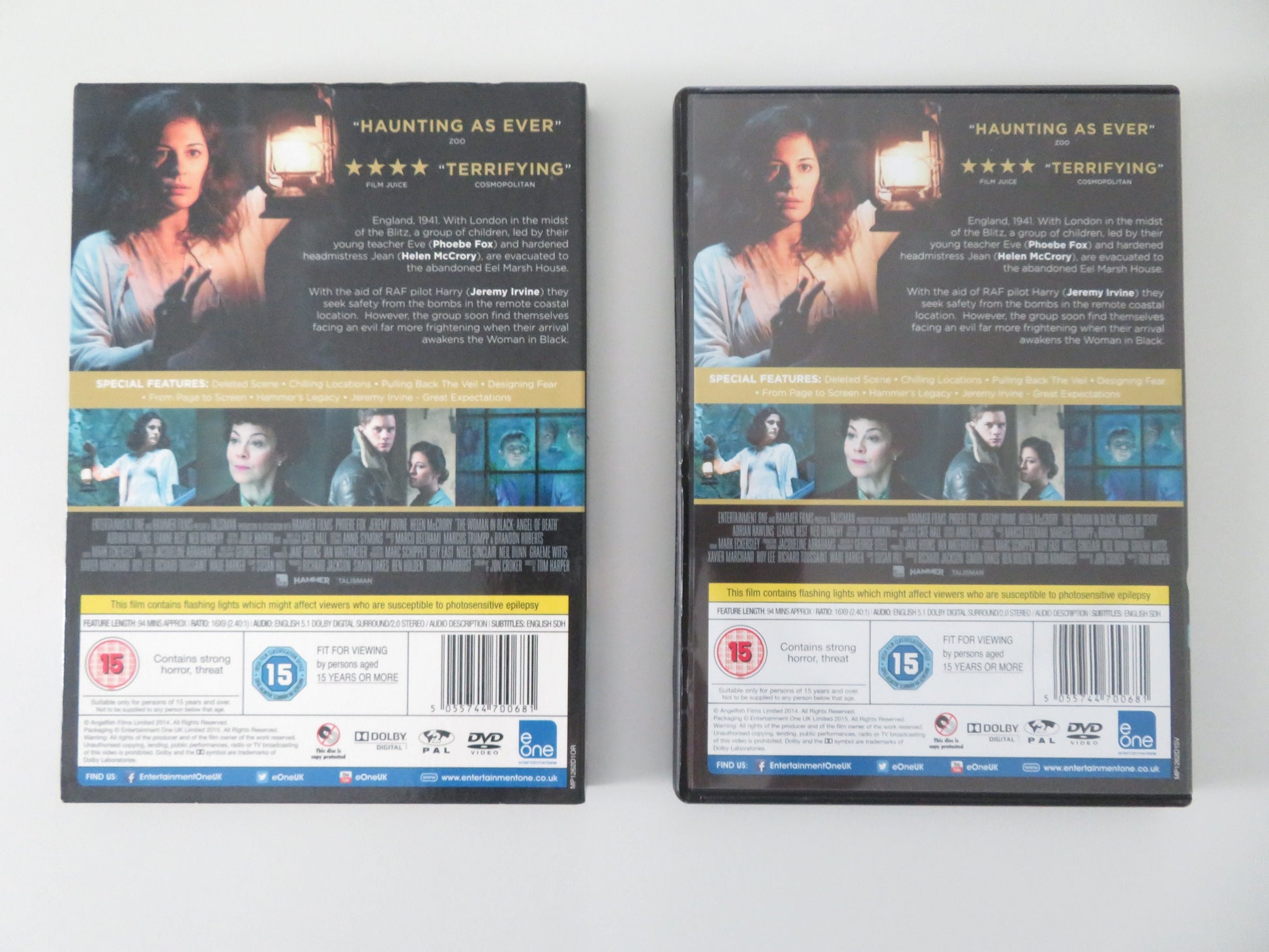 The Woman in Black 2: Angel of Death (DVD) Helen McCrory J. Irvine 2014 Region 2 Movie posters