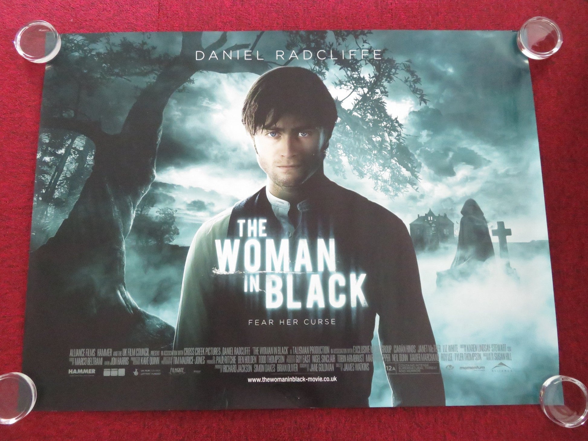 THE WOMAN IN BLACK - B UK QUAD ROLLED POSTER DANIEL RADCLIFFE MOLLY HARMON 2012 Movie posters